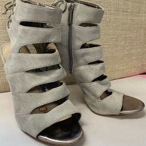 Sam Edelman Womens Anastasia Gray Strappy Sandals Size 8